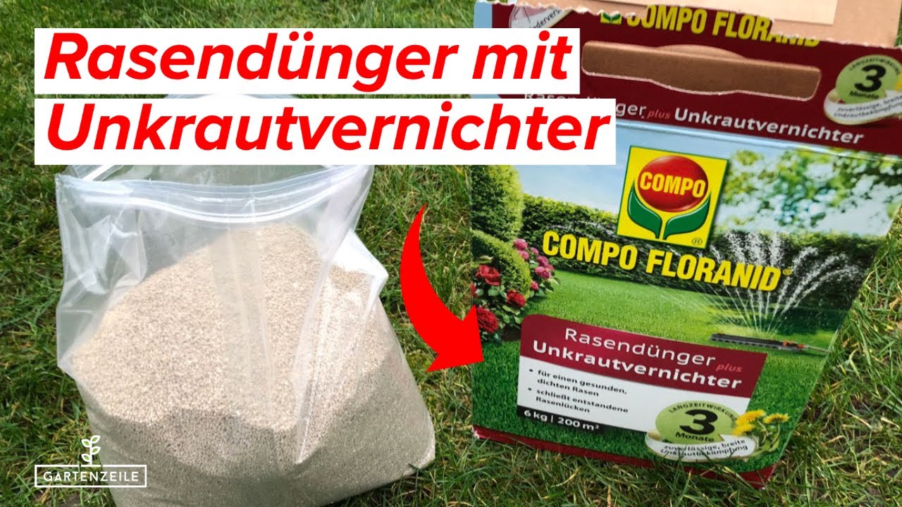 Video: UNKRAUT nein DANKE! Rasendünger mit Unkrautvernichter - so wirkt er richtig