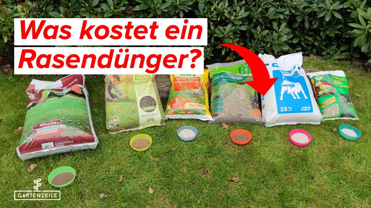Video: Billig oder teuer? Was kostet ein Rasendünger?