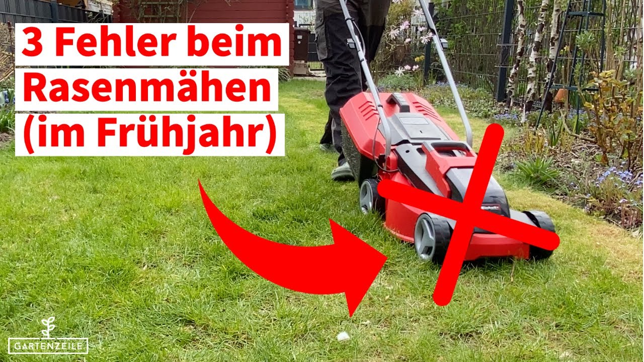 Video: 3 Fehler beim Rasenmähen nach dem Winter [die du unbedingt vermeiden solltest]
