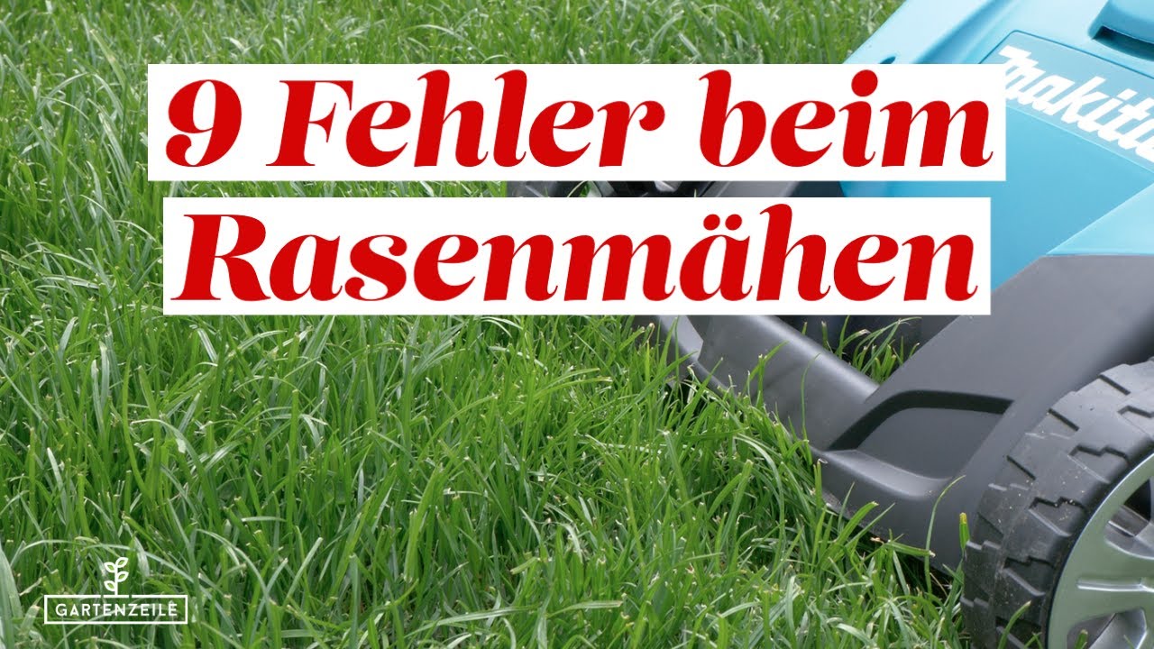 Video: 9 Fehler beim Rasenmähen die du unbedingt vermeiden solltest!
