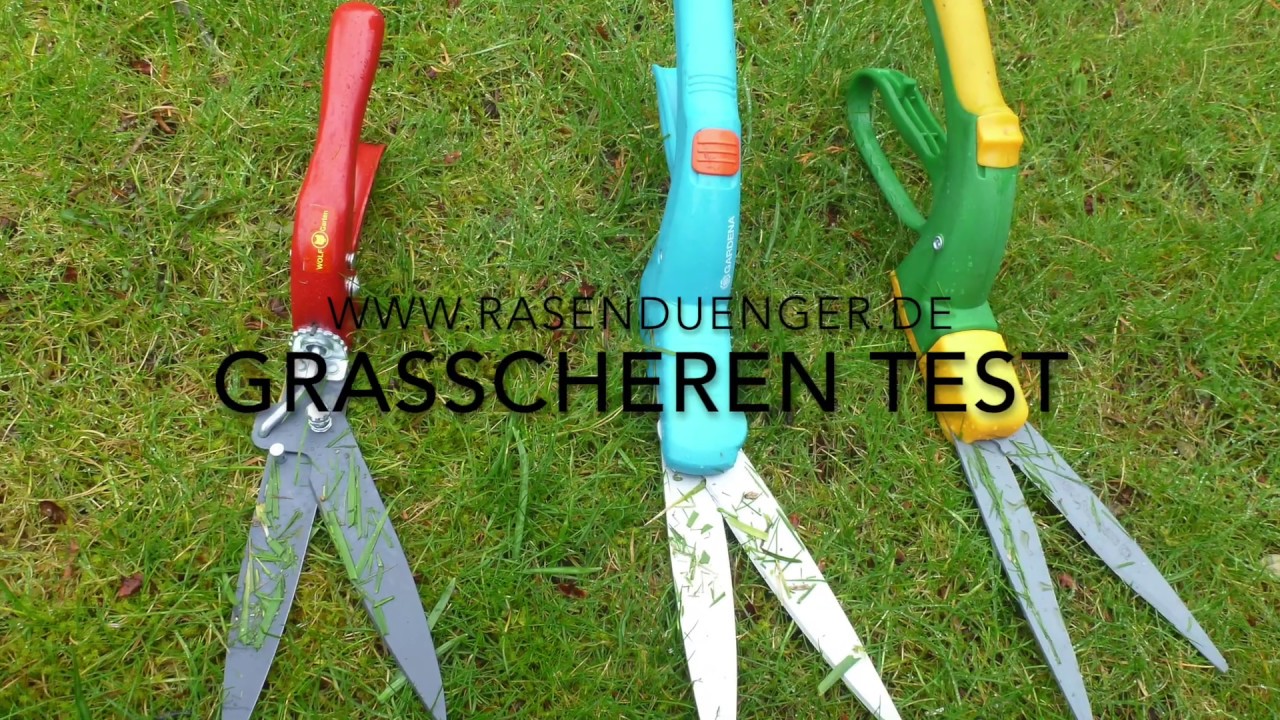 Video: Handgrasscheren / mechanische Grasscheren im Test (März 2021)