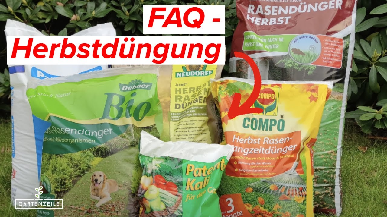 Video: FAQ Herbstdüngung - Vermeide diese Fehler - Tipps für die Rasendüngung im Herbst